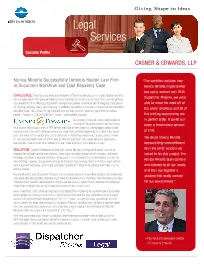 Legal, Casner & Edwards, law, Konica-Minolta, Premier Technology Group