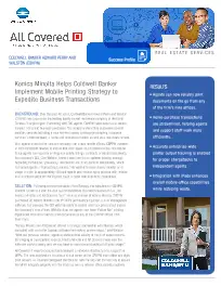 Coldwell Banker, Konica-Minolta, Premier Technology Group