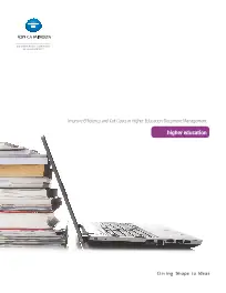 ECM, Higher Education, Konica-Minolta, Premier Technology Group