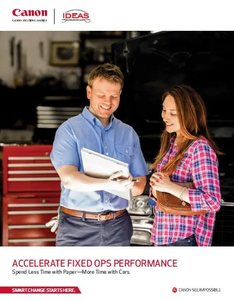 Canon, IDEAS Brochure, Premier Technology Group