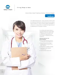 KM, Healthcare, Brochure, Konica-Minolta, Premier Technology Group