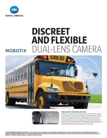 Mobotix, Dual Lens Camera, School Safety Solutions, Education, k-12, Konica Minolta, Premier Technology Group