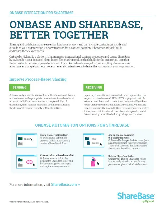 OnBase, ShareBase, Kyocera, Software, Document Management, Premier Technology Group