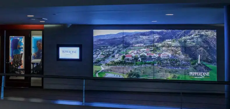 Pepperdine, Video Wall, Digital Signage, Toshiba, Premier Technology Group