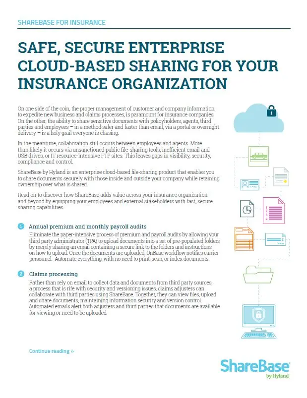 ShareBase, Insurance, Kyocera, Software, Document Management, Premier Technology Group