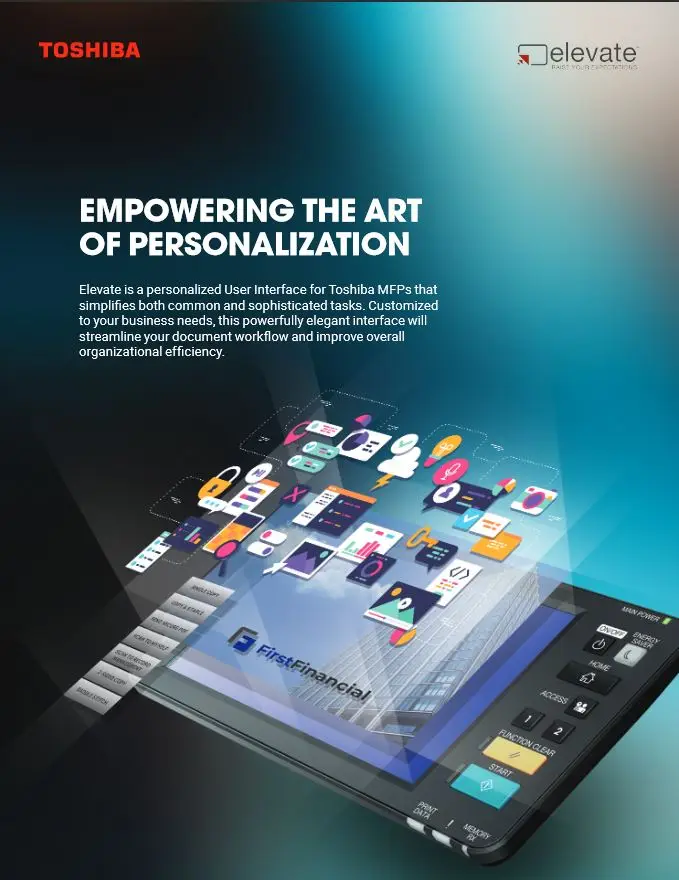 Elevate, Brochure, Toshiba, Premier Technology Group