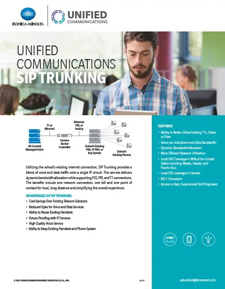 Unified Communications, SIP Trunking, Konica Minolta, Premier Technology Group