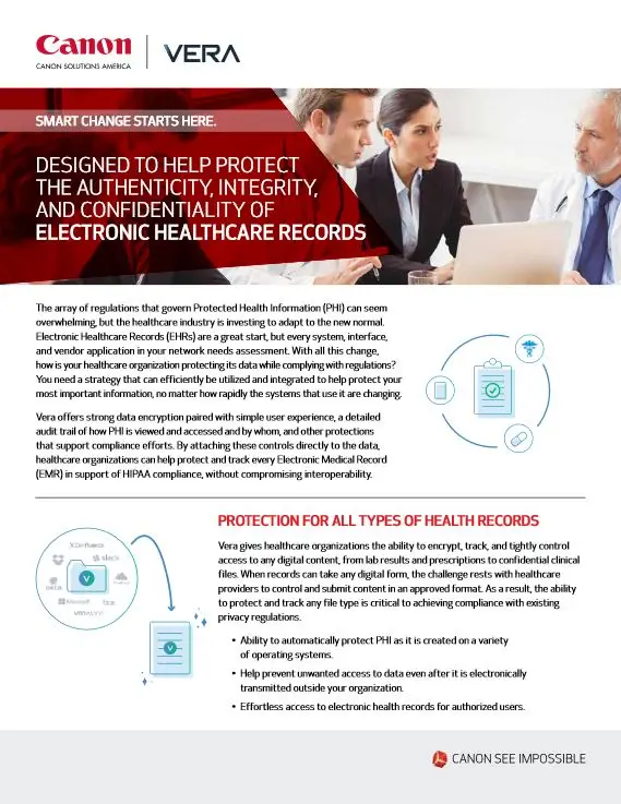 EMR, Canon, Electronic Medical Records, vera, Premier Technology Group