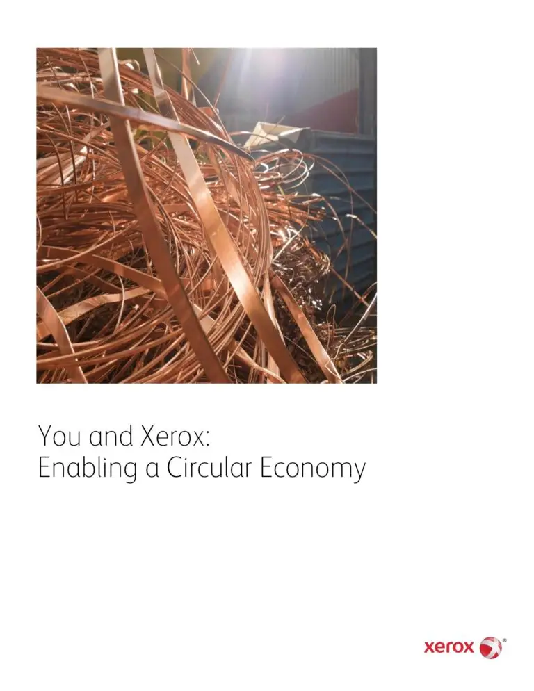 Enabling A Circular Economy, Go Green, Recycle, Xerox, Environment, Premier Technology Group