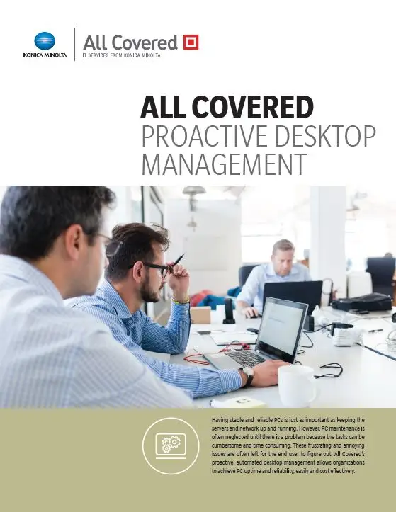 All Covered, Proactive Desktop Management, Konica-Minolta, Premier Technology Group