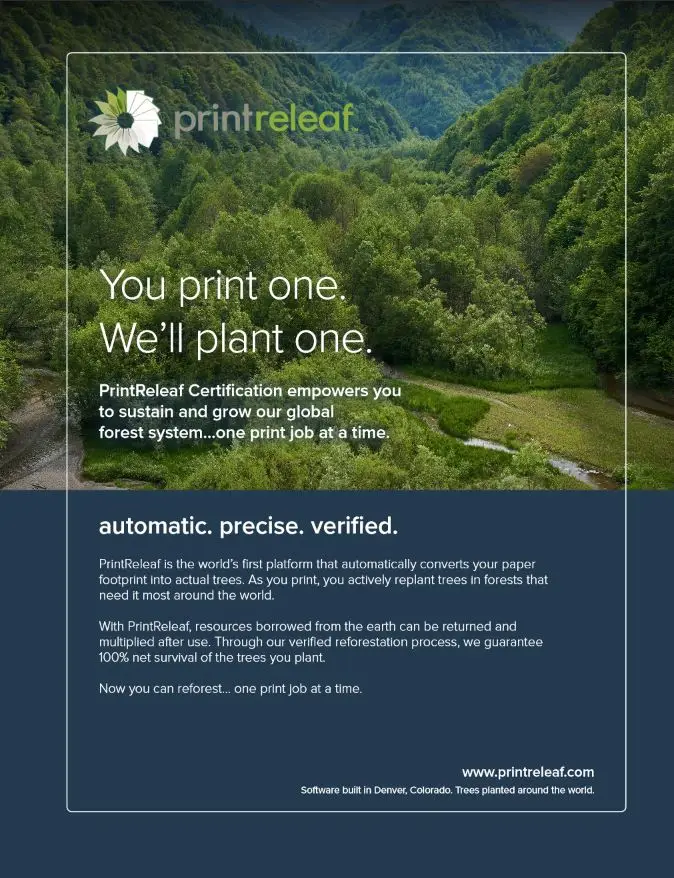 Full Brochure Cover, PrintReleaf, Premier Technology Group