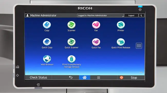 touch screen, user interface, UI, control panel, Ricoh, Premier Technology Group
