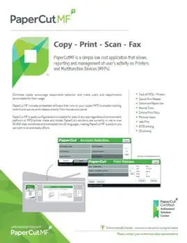 Papercut, Mf, Ecoprintq, Premier Technology Group