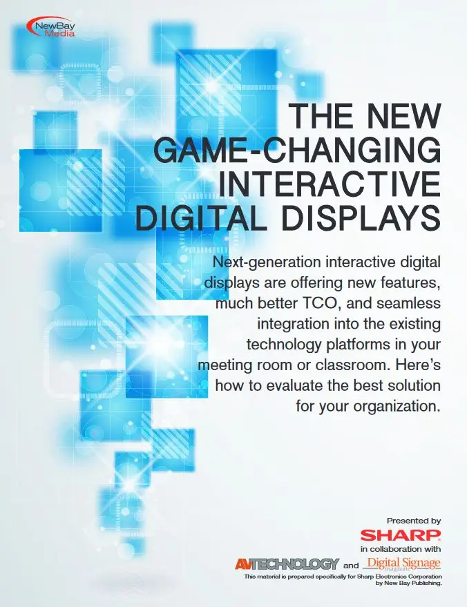 sharp, interactive displays, Premier Technology Group