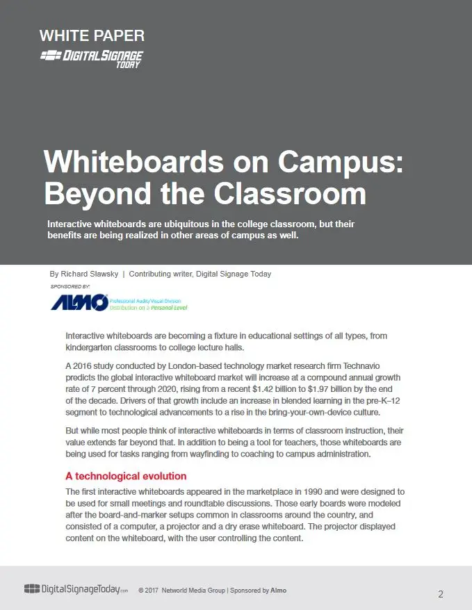 Sharp Whiteboards On Campus, Premier Technology Group