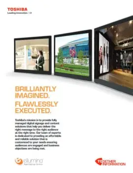 Ellumina, Digital Signage, Digital Signage, Toshiba, Premier Technology Group