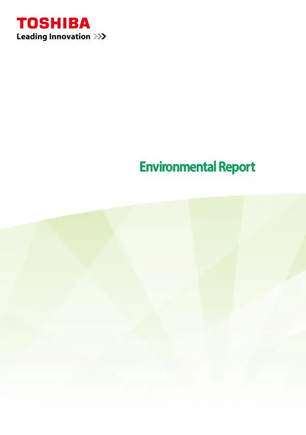 Environment, Report, responsibility, Toshiba, Premier Technology Group