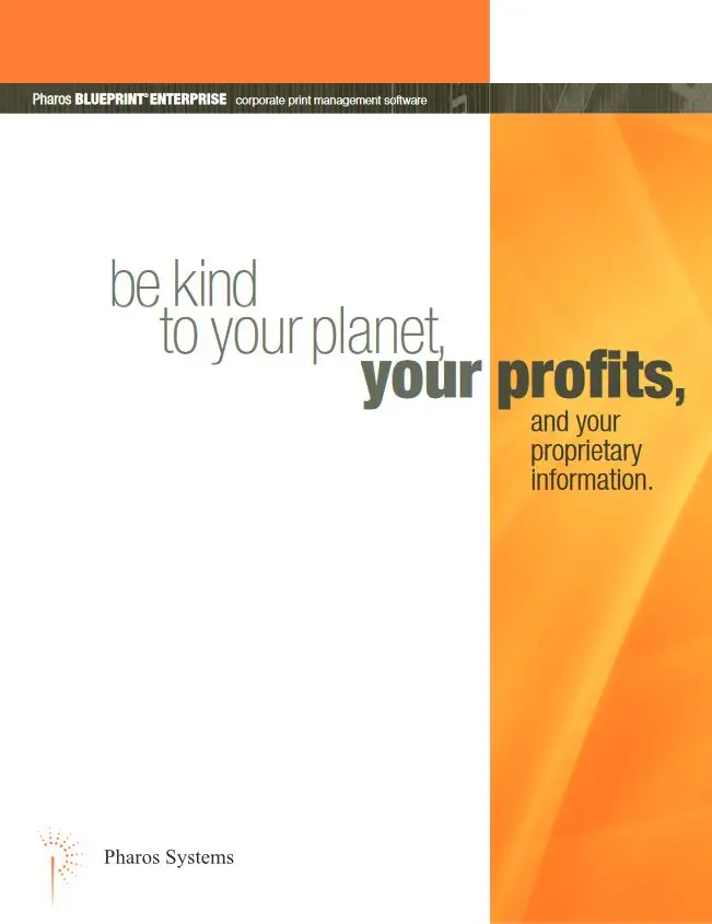 Pharos, Blueprint, Enterprise, MPS, MDS, Toshiba, Premier Technology Group