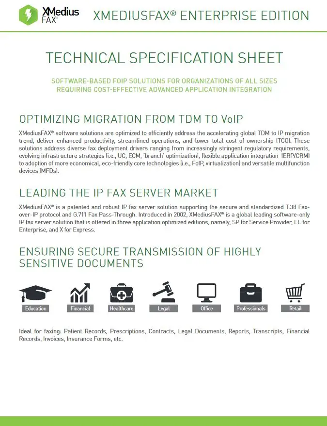 Xmedius Fax Enterprise Edition Brochure, XMedius Fax, Premier Technology Group